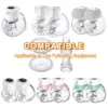 Duckbill Valve and Silicone Diaphragm,Compatible With Electric Breast Pump，Pump Parts/Accessories (10 Piece Set) 5