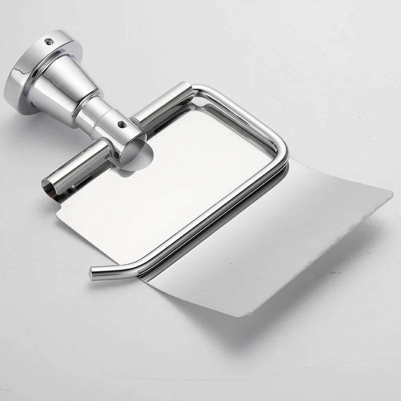 Zinc Alloy Stainless Steel Toilet Paper Holder Wall Mount Punching Bathroom Kitchen Tissue Roll Dispenser toilet paper holder toilet paper rack toilet roll holder tissue holder