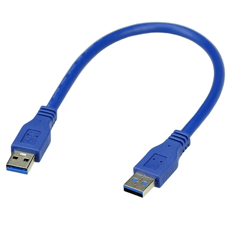 ☆USB 3.0 ケーブル 0.3M タイプAオス タイプAオス 30cm USB 3.0 A タイプオス - オス USB 延長ケーブル AM TO AM 30 センチ