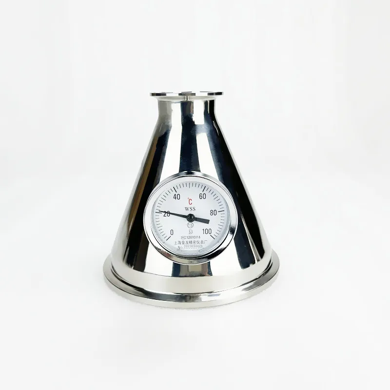 

6" * 2" Tri--clamp Reducer With Middle 1/2" Female Thread Thermometer Port For Homebrew Distillation Stainless Steel 304