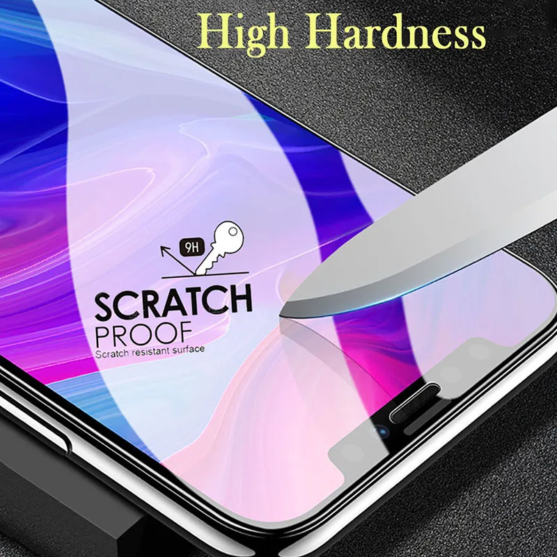Premium 9H Anti-Blue Light Tempered Glass Screen Protector - Pack of 3