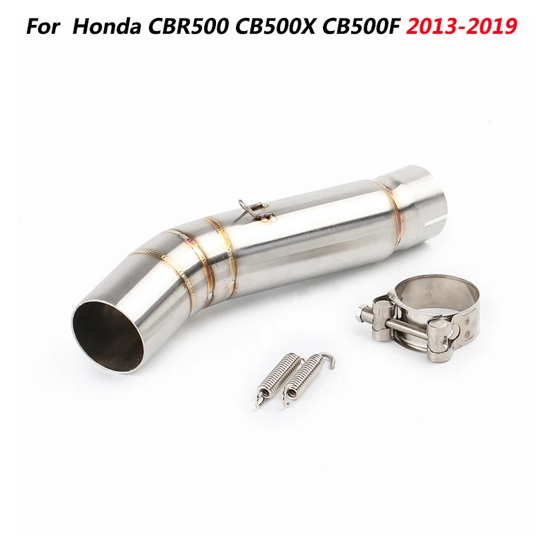 

Escape Motorcycle Mid Connect Tube Middle Link Pipe Stainless Steel Exhaust System For Honda CBR500 CB500X CB500F 2013-2019