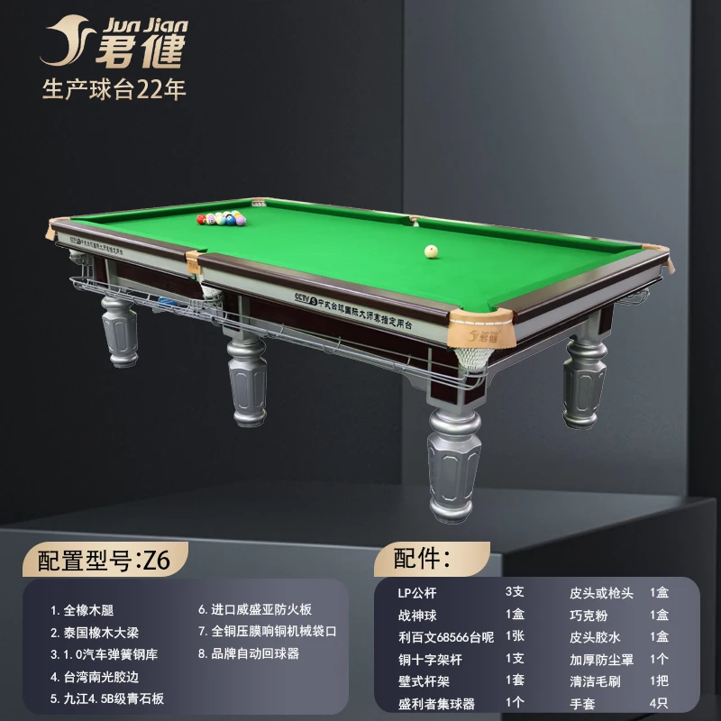 9 Feet Slate Billiard Table Pool Snooker Table