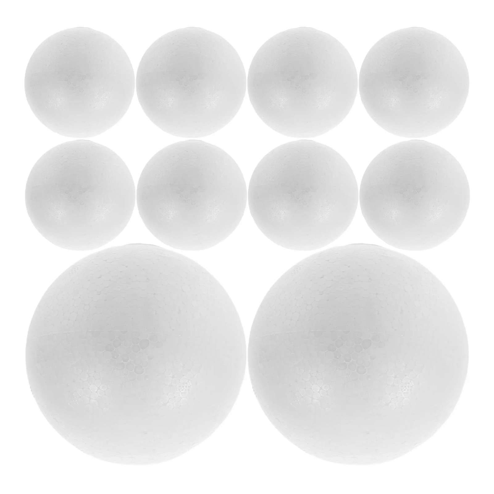 10Pcs Solid Round Polystyrene Balls White 10cm DIY Craft Foam Spheres Wedding Party Decoration Polystyrene Balls