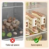 4 Layers Automatic Rolling Egg Holder Rack Fridge Egg Storage Box Container Kitchen Refrigerator Egg Dispenser Fridge Organizer 5