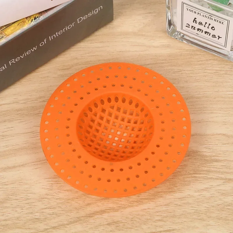 Anti-Blocking Hair Stopper Trap Shower Floor Drain Covers Sink Strainer Bath Catcher Filter Bathroom Kitchen Accessories sink filter sink strainer shower drain catcher floor drain filter hair drain catcher hair drain filter floor drain hair catcher drain hair catcher floor drain hair filter silicone floor drain cover