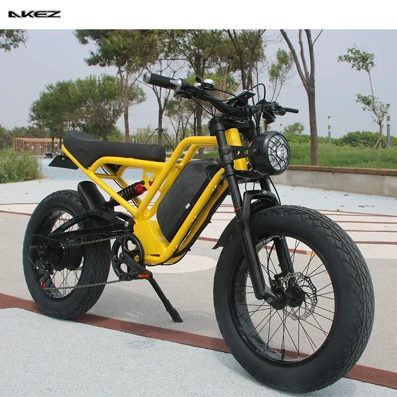 Electric Bicycle Electric Bike Full Suspension 1500W 48V 18AH Removable Battery Fat Tire Hydraulic Brake Adults