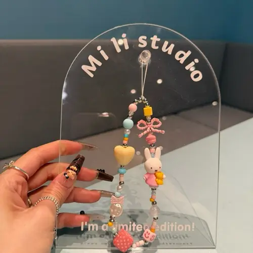 Cute Miffy Phone Case Lanyard Chain Pendant CCD Camera Card Album Hanging Ornament Fashion Daily Decor Accessory for Girls Gift - Image 3