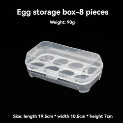 Durable Outdoor Egg Storage Container - Portable and Shatterproof Camping Egg Tray (8 grids)