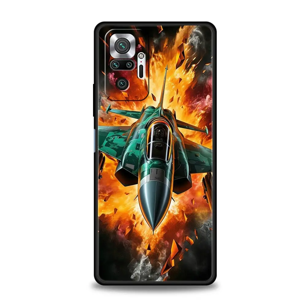 Soft Silicone Fighter Planes Phone Case Cover
