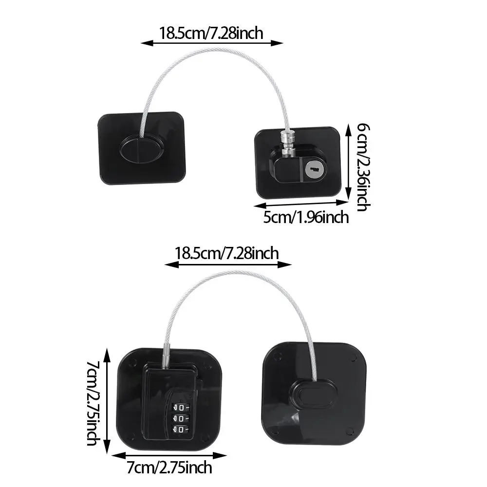 Cabinet Safety Lock Cabinet Lock Door Safety Lock Sliding Door Lock Baby Safety Refrigerator Lock With Keys or Coded Lock Infant Cabinet Locks Sliding Closet Door Children Protection Locks