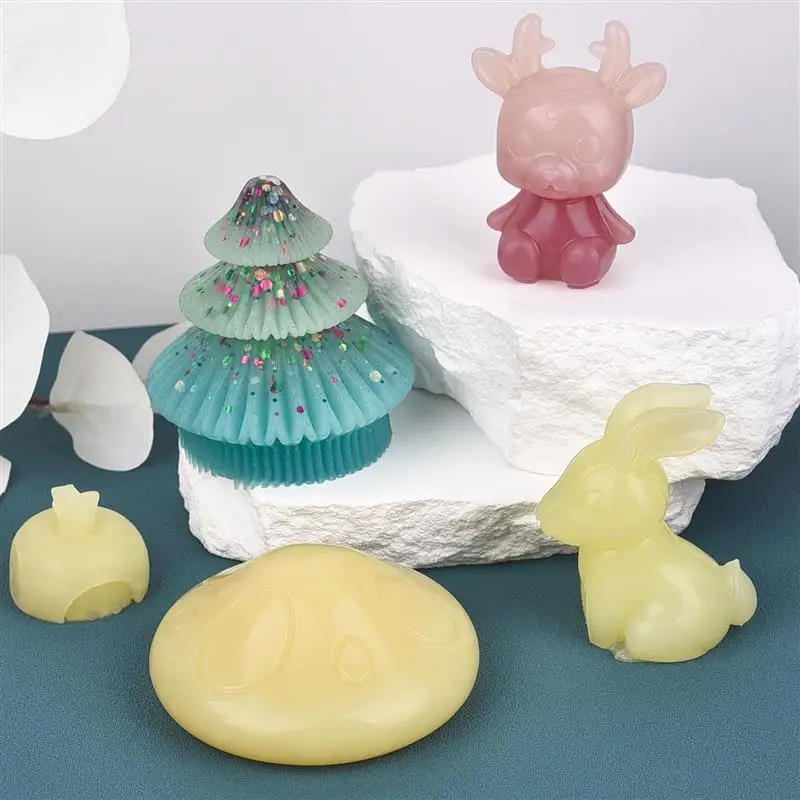 1:1 AB Epoxy Resin Glue Squishy Gel Water-Feeling Soft Liquid Silicone Making Decompression Toys Gift Squeezing