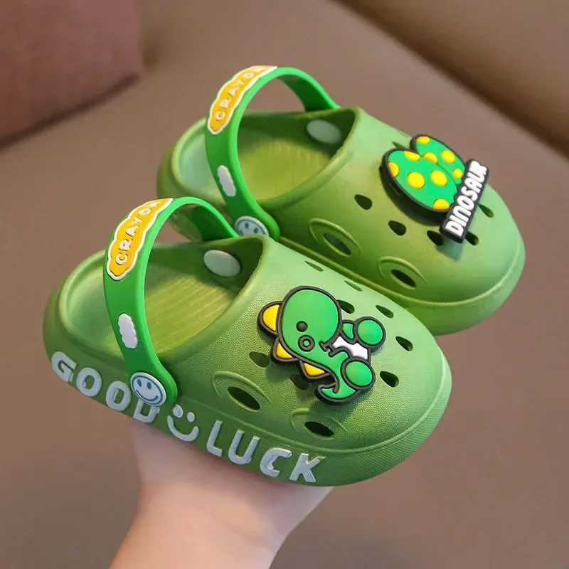 Kids Slippers Sandals Summer Animal Baby Boys Girls Cartoon Slides Toddler Beach Shoes