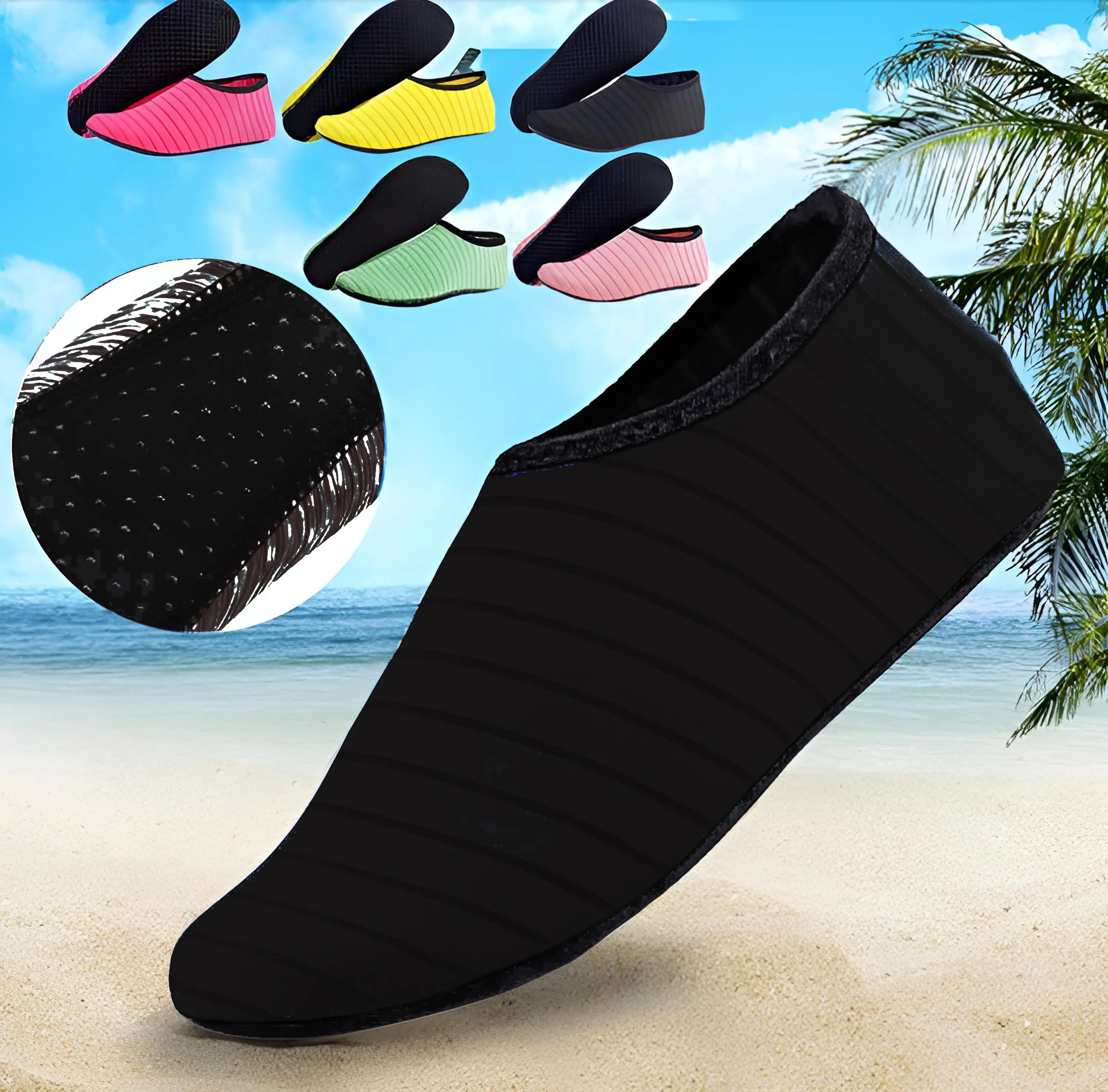 Water Shoes for Men Women Barefoot Quick-Dry Aqua Socks Slip-on for Beach Swim Surf Yoga Exercise