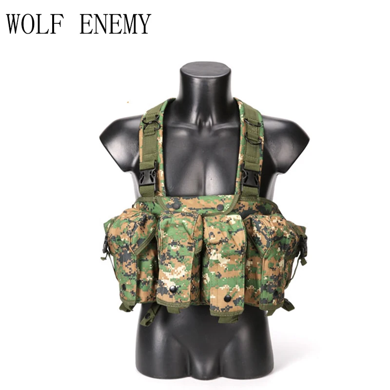Ak Magazine Chest Rig Airsoft Tactical Vest Military Vest Ak 47