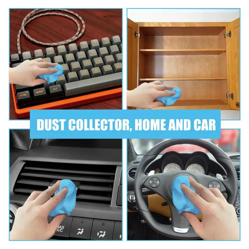 1Pcs Car Cleaning Gel cleaning gel car cleaning tool cleaning magic mud car detailing cleaner car cleaning gel Slime Reusable Keyboard Cleaner Interior Glue Slime For Laptop
