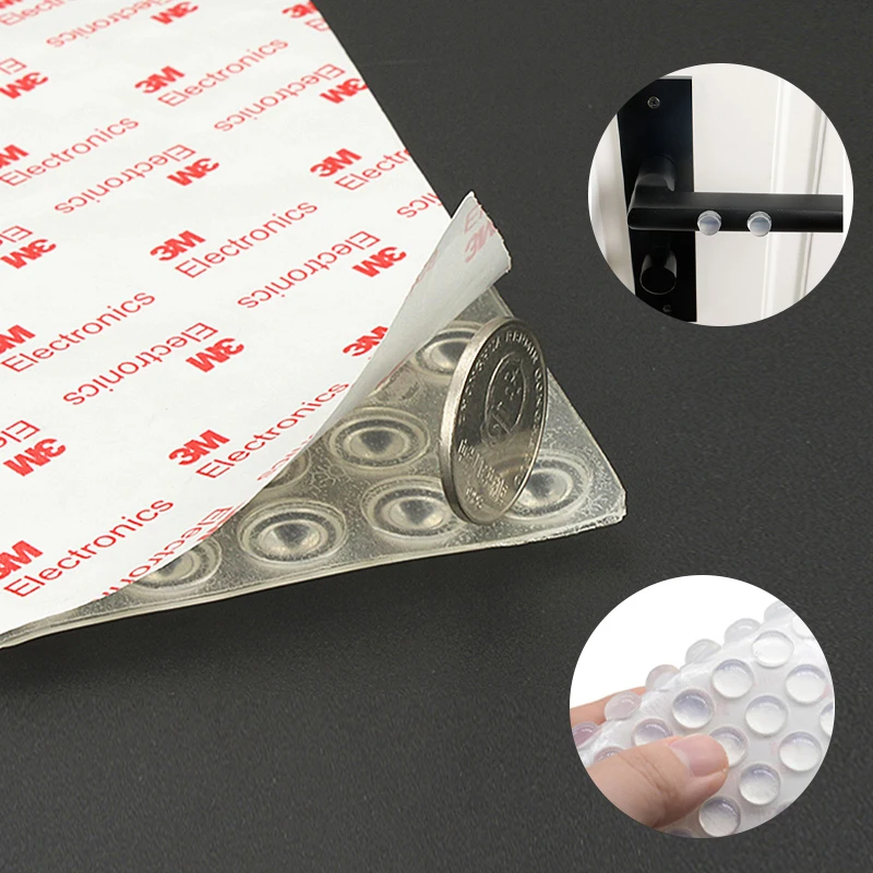 Self-adhesive Rubber Damper er PadFurniture Door Stopper Durable Collision Cushion Prevent Noisy Bumper Silicone Pads