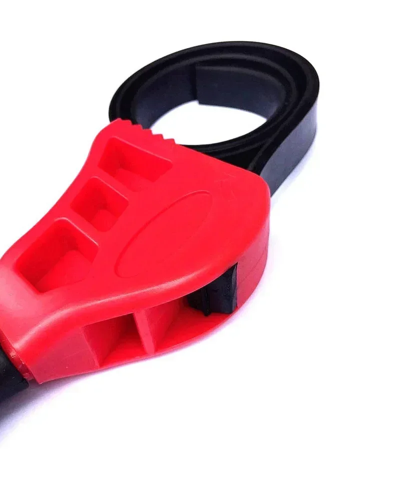 Multifunction Universal Rubber Strap Spanner Tool, Heavy Duty Adjustable Belt Wrench for Oil Filter Removal, Car Repair, Bottle
