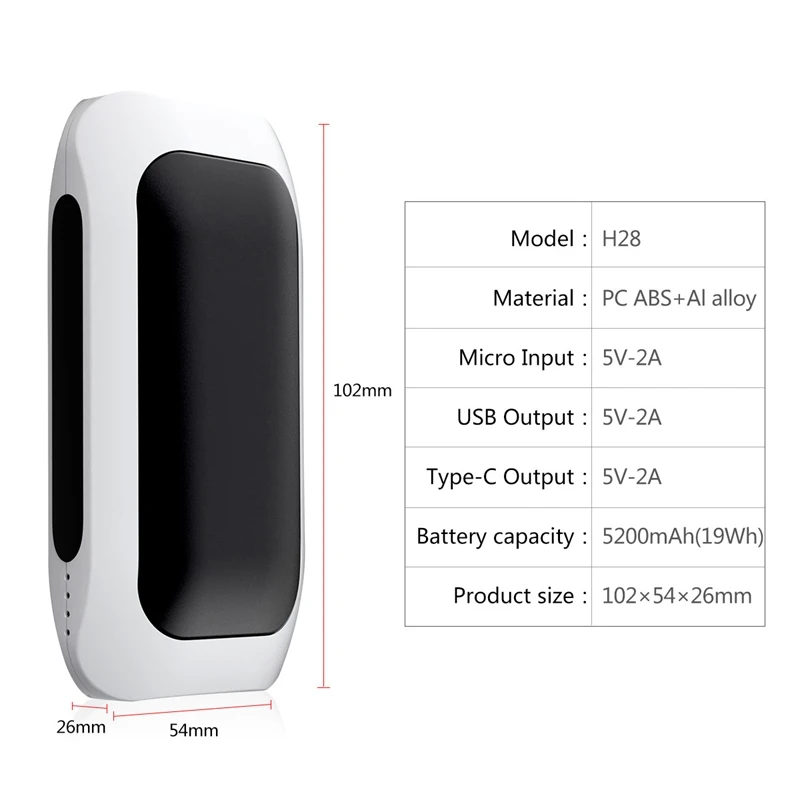 ޴ ̴ ܿ ڵ , USB , 5200Mah, ͸  , LED , ڵ , 2020 ǰ