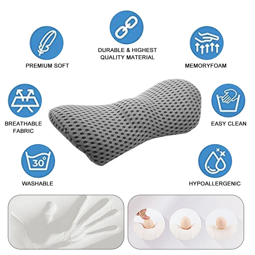 Deluxe Travel Neck Pillow with High-Grade Memory Foam for Ultimate Driving Comfort