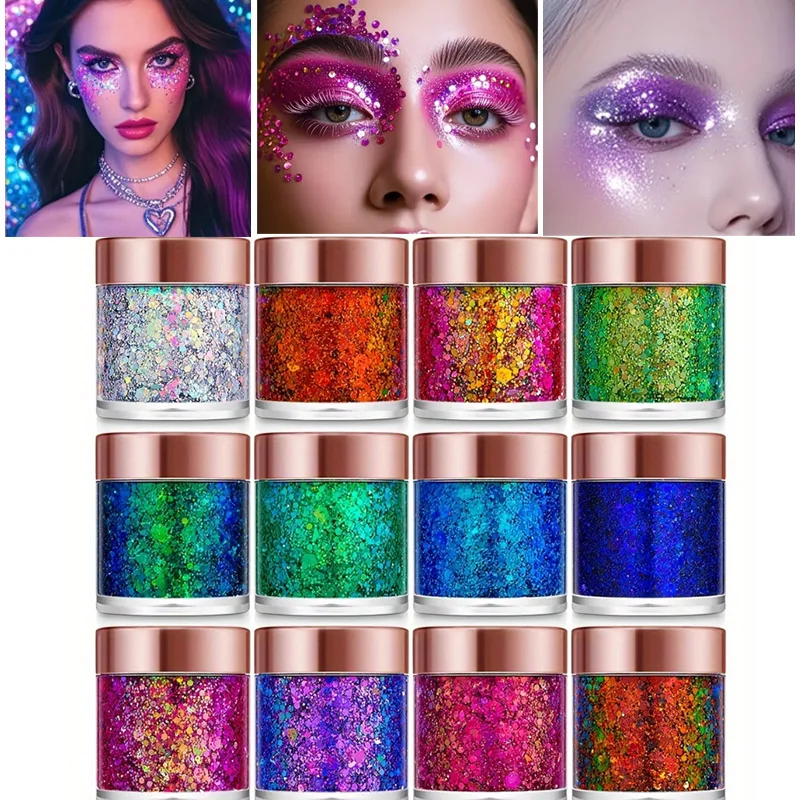 Long-Lasting Body Glitter Gel Tags: 5