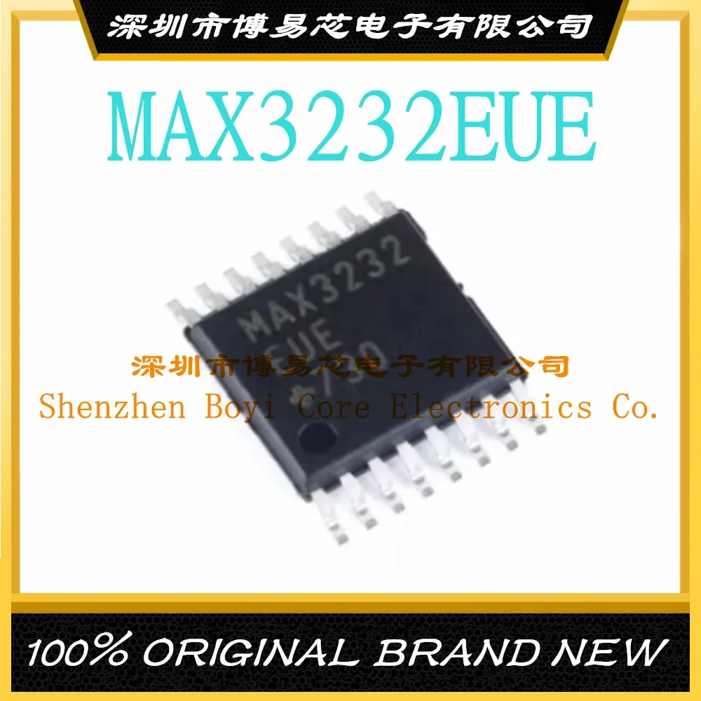 MAX3232 MAX3232EUE MAX3232CUE TSSOP16 new RS-232 transceiver patch 5 100 pcs lot new max488csa t max488 patch sop 8 5v powered 115 kbps transceiver in stock