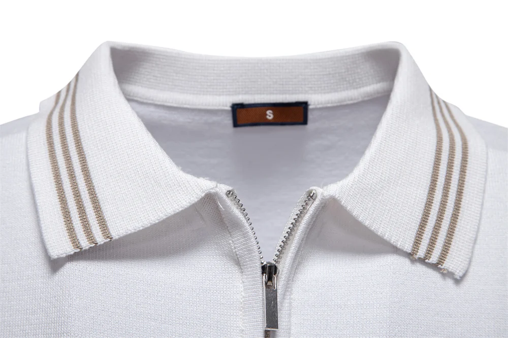 2025 Men's Slim Fit Solid & Striped Business Casual Polo Shirts Breathable Short Sleeve Comfort Top for Office Social Summer 17 S299e5022ea7a427f8eacde9ea408f0cbW