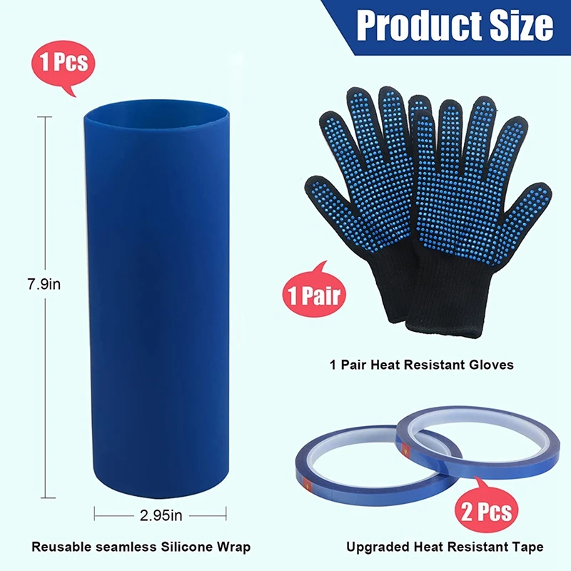 Silicone Bands for Sublimation Tumbler for 20/30 oz Sublimation Blanks  Skinny Tumbler, Tight-Fitting, Heat-Resistant, Prevent Ghosting Rubber  Bands