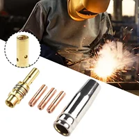 5pcs/set Mig Contact Tip Consumables MIG Welding MB15 15AK Contact Tip Mig Welding Contact Tip Guard Nozzle Tip Holder 1