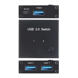 Commutateur kvm USB AM U301 2 1 sortie 3.0, commutateur KVM USB 3.0 