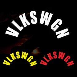 Volkswagen Rear Window Decorative Vinyl Text Sticker - 25x10.8cm (GRAY)