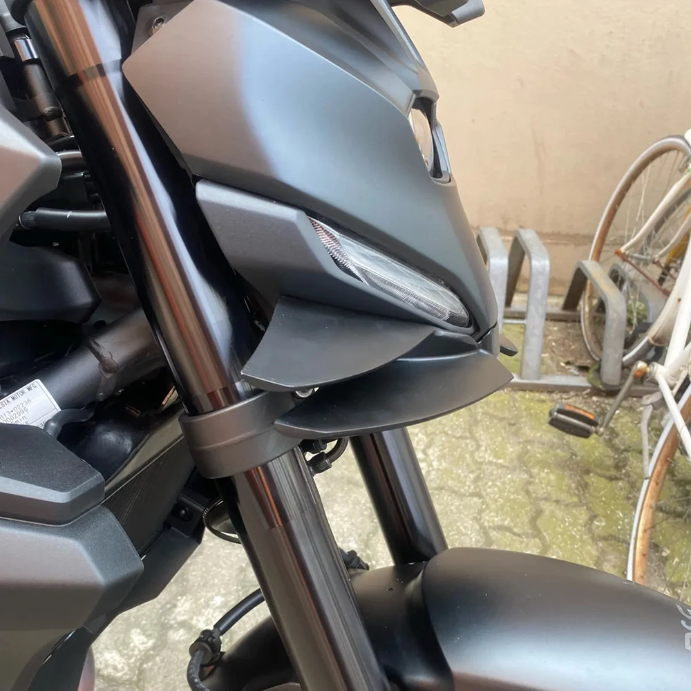 Spoiler Anteriore In Alluminio Per Yamaha MT-07 2025-2026 | Winglet Aerodinamico Nero, Accessori MT07