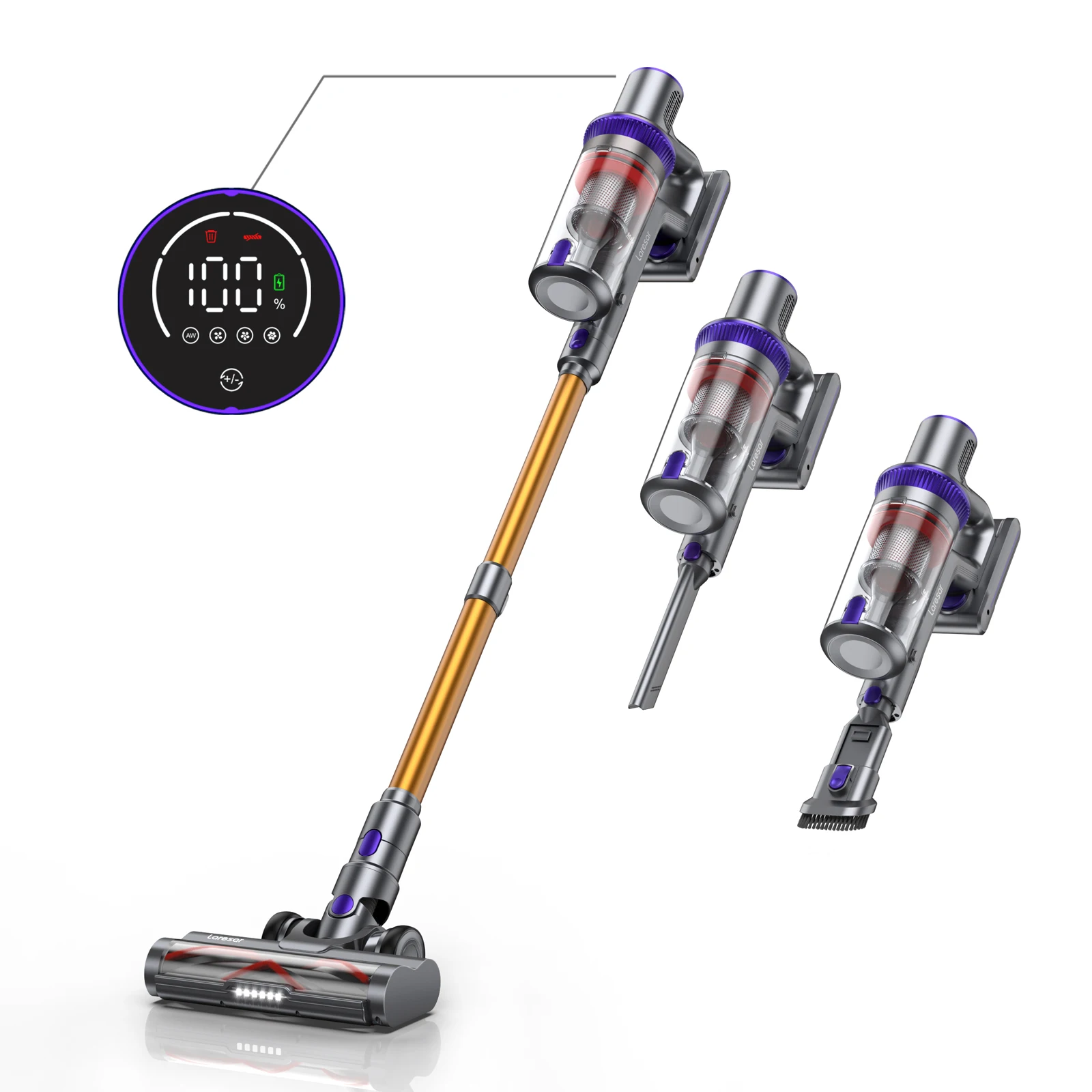 400w 33000pa Suction Power Elite 3 Cordless Wireless Handheld Vacuum