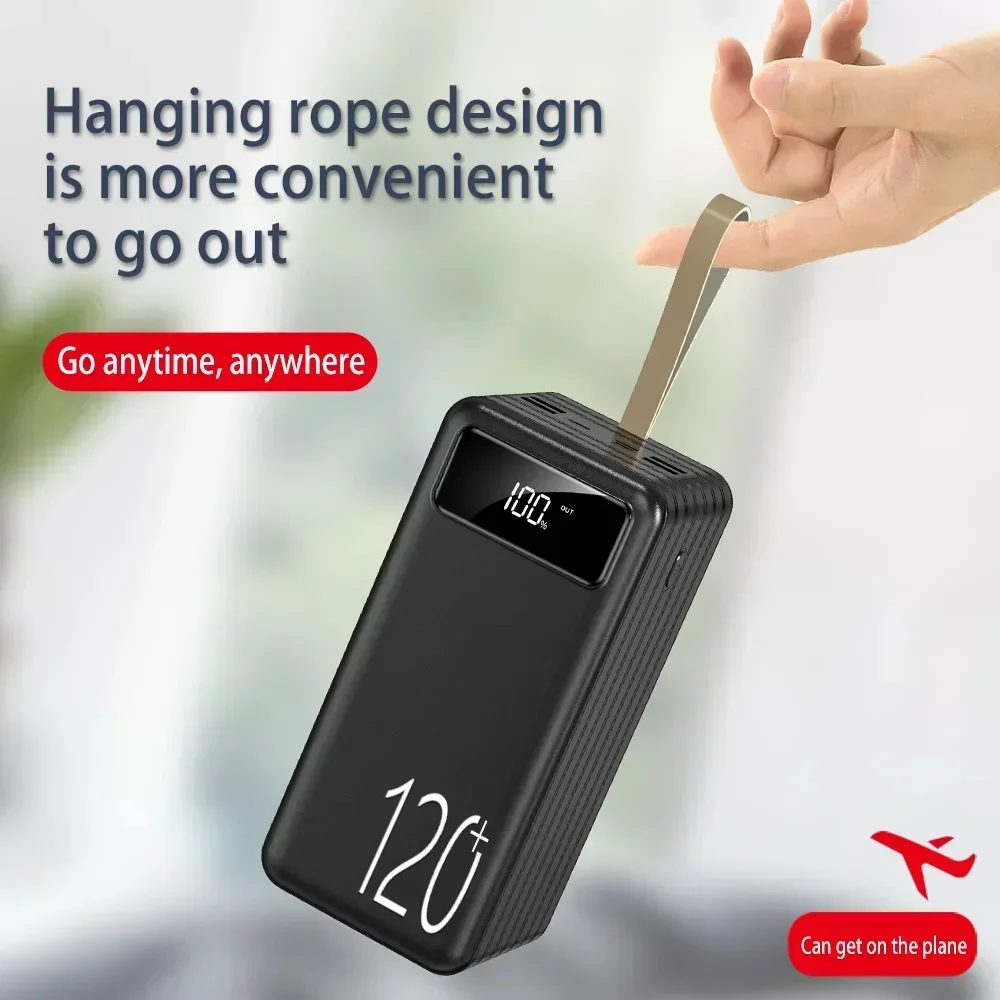 

Free Shipping 120000mAh Power Pack Large-capacity Mobile Power Charging Bank Universal 5v3a Fast Charging+Multi-charge Port