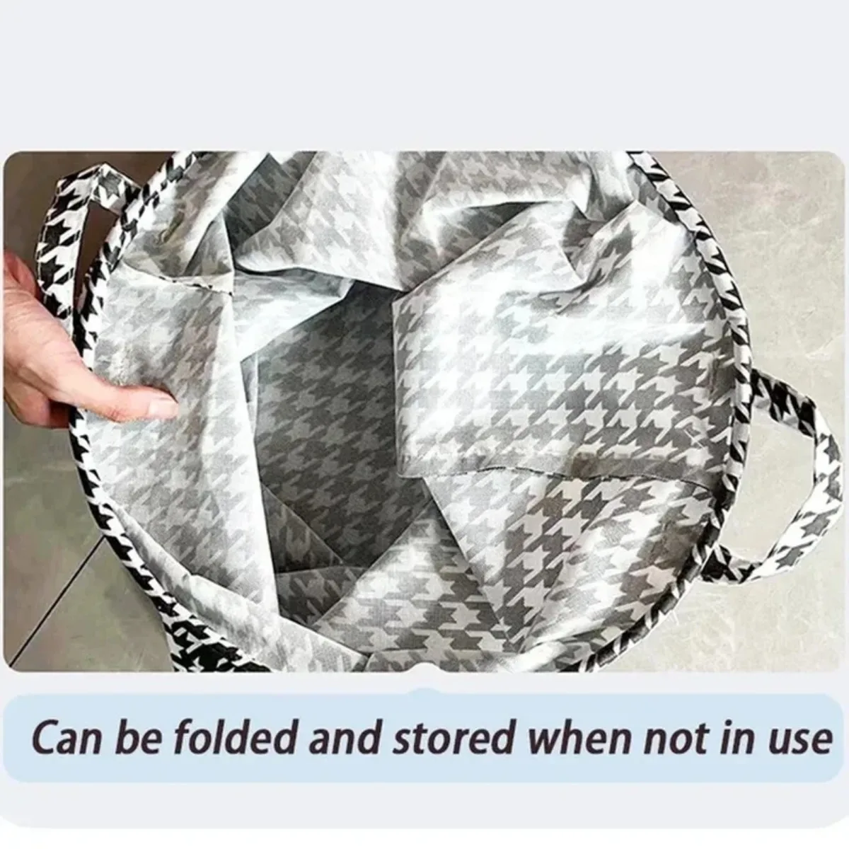 Description Picture 4 of itemFoldable Round Dirty Clothes Laundry Basket Children Toys Household Storage Bag Dormitory Waterproof Large Capacity Organizers