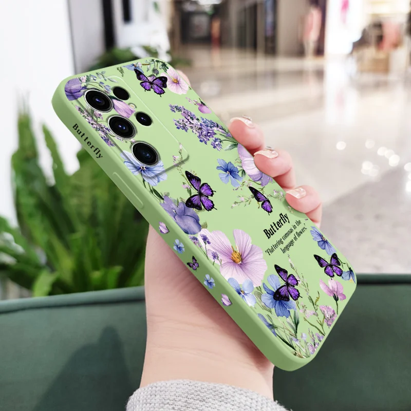 Purple Butterflies Fly Phone Case Cover