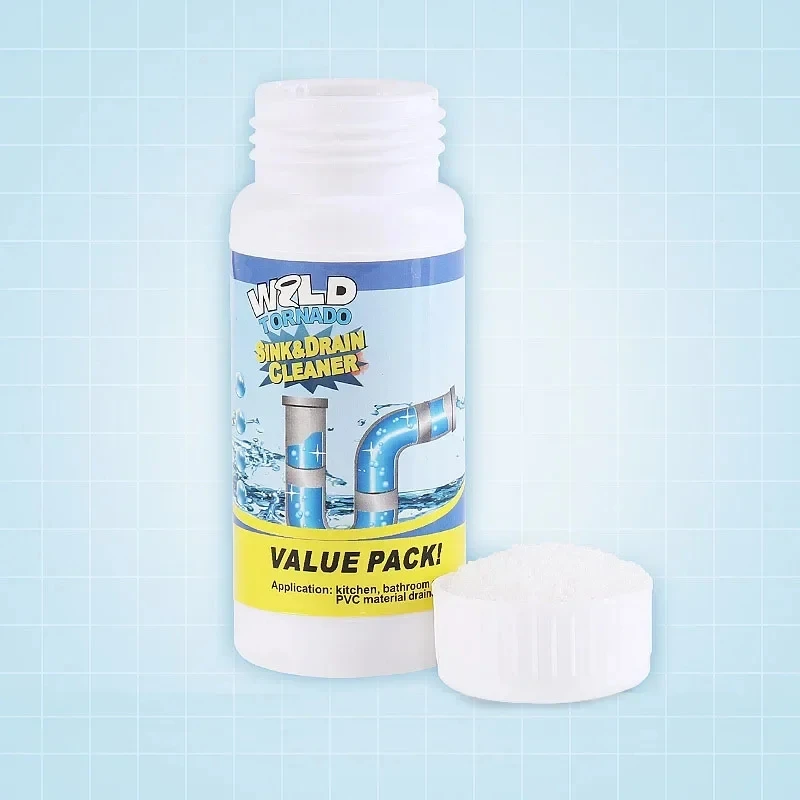 100g Powerful Sink Drain Cleaner High Efficiency Clog Remover Kitchen Sewer Power Pipe Channel Powder Cleaning Tools
