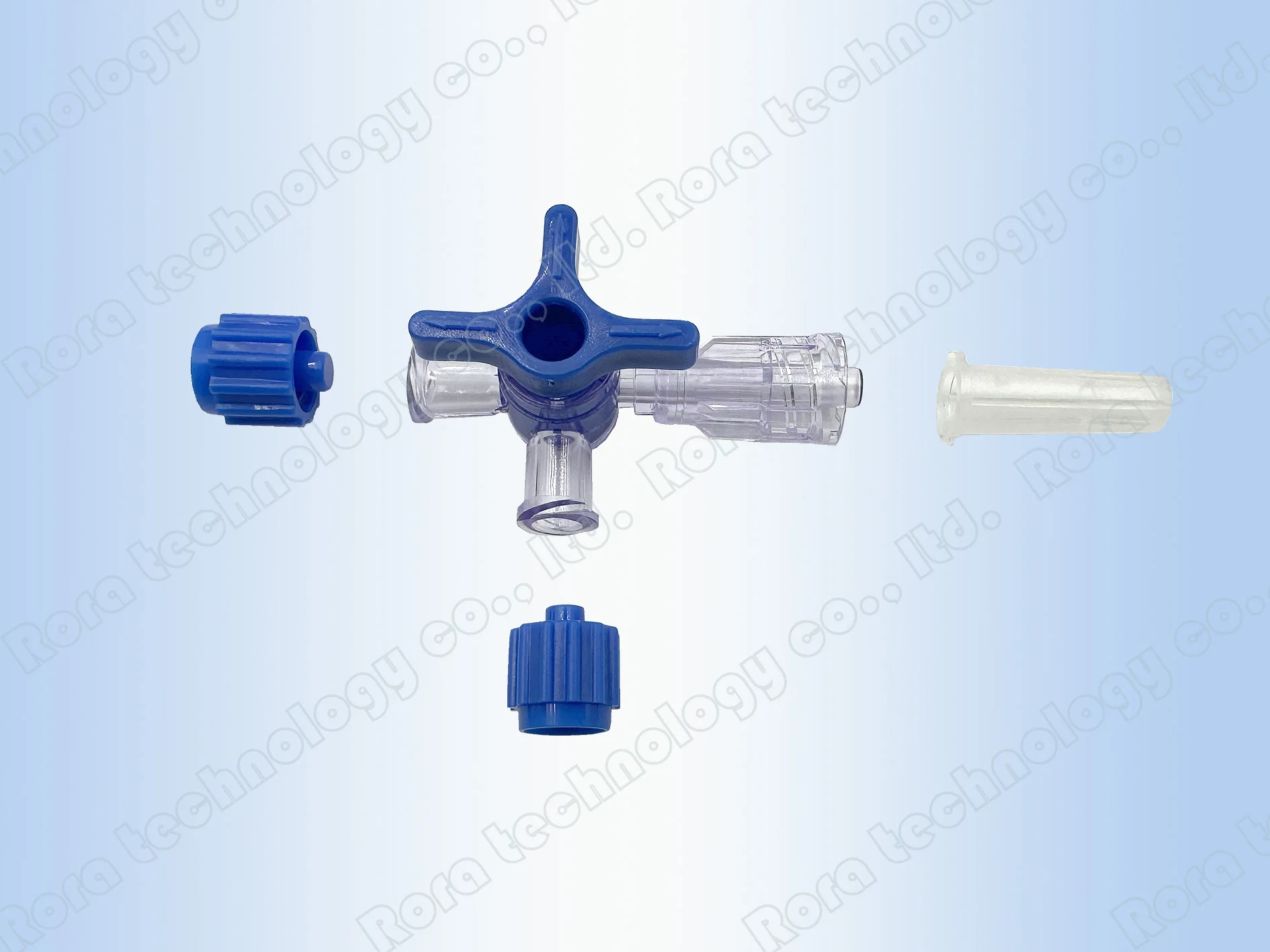 Plastic 2-way plug valve for clinical hospital Luer lock adapter 3-way plug valve Flexible T-connector extension tube canbus gateway extension plug