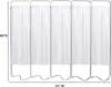 153055-10 Beamatic Privacy Screen with Vinyl Panels, White, 5 Section 2