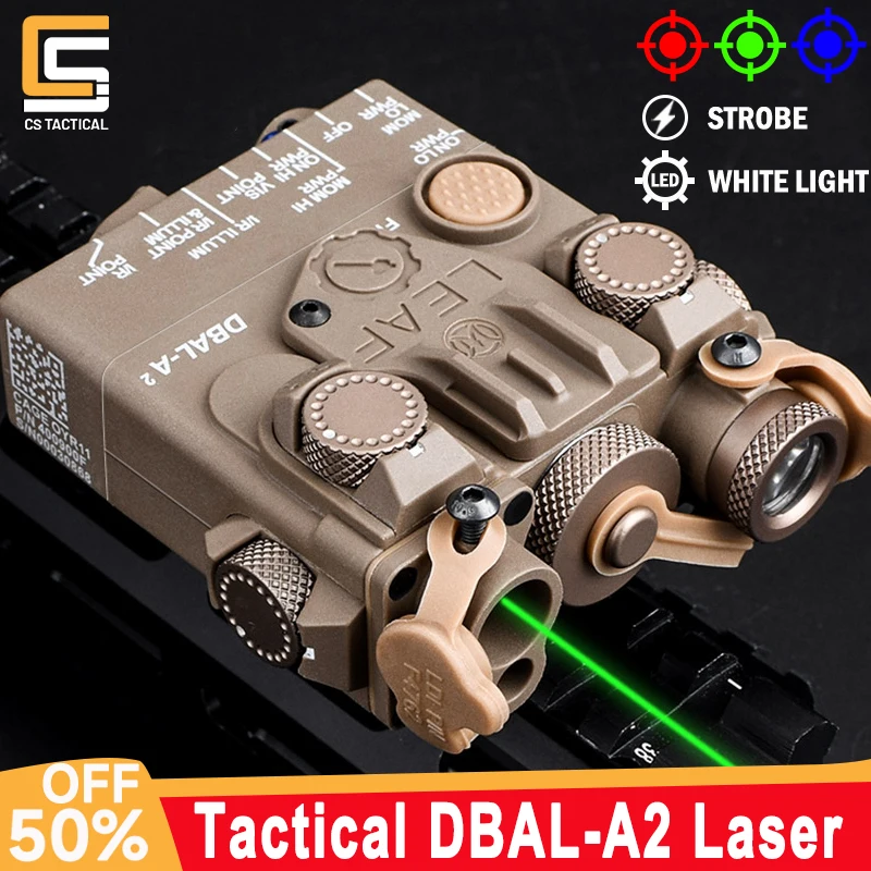 

WADSN Tactical DBAL-A2 Laser Pointer Red Blue Green Dot Aiming Laser Sight Fit 20mm Picatinny Rail Hunting Airsoft Weapon Light