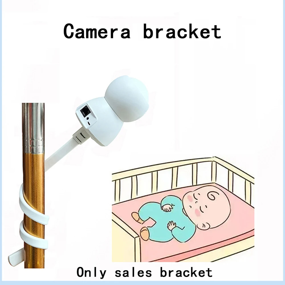 Baby Camera Mount Adjustable Support Camera Baby Monitor Mount Flexible Twist arm Monitor Stand for Bed Cradle Cot flexible clip clamp mount with base for philips avent video baby monitor camera holder clip to crib cot shelves or furniture