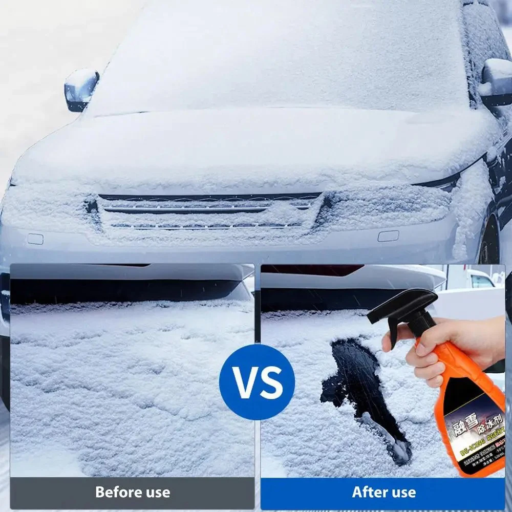 Car Deicer Spray Agent Windshield De-Icer Snow Melting Defrost Spray Trigger Car Glass Deicer Ice Melting