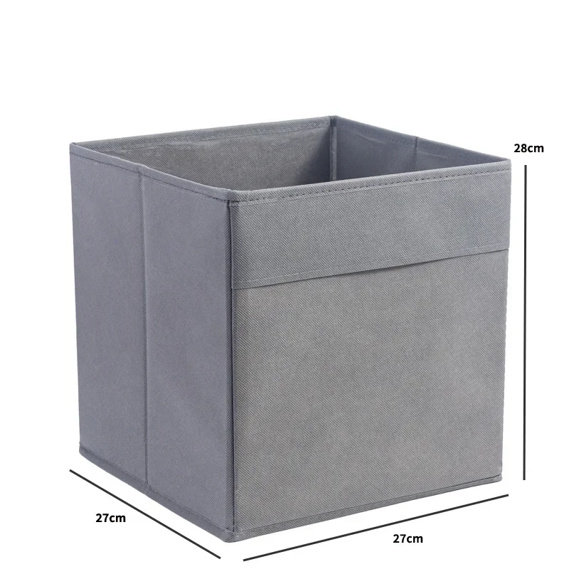Amazon Non-Woven Fabric Foldable Storage Box Household Organizer For Clothes Toys Miscellaneous Items Large Capacity 35L 5