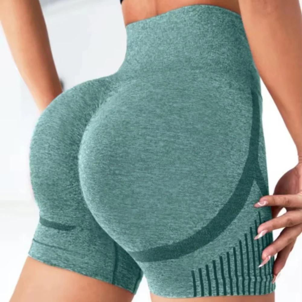 Women's Butt Lift Yoga Shorts High Waist Abdomen Cycling Shorts Quick-drying Breathable Fitness Ladies Yoga Gym Running Short