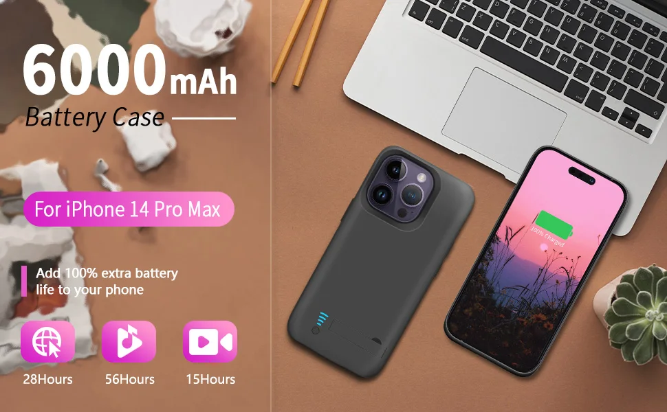 iphone 14 pro max battery case, iphone 14 pro max charger case, iphone 14 pro max charging case