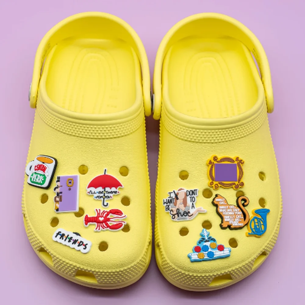 shoe decorations friends tv show jibbitz for crocs