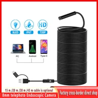 Underwater Fishing Endoscope Camera 720P Cars Sewer Inspection Endoscopy Waterproof 3In1 For Usb Android Type C 1