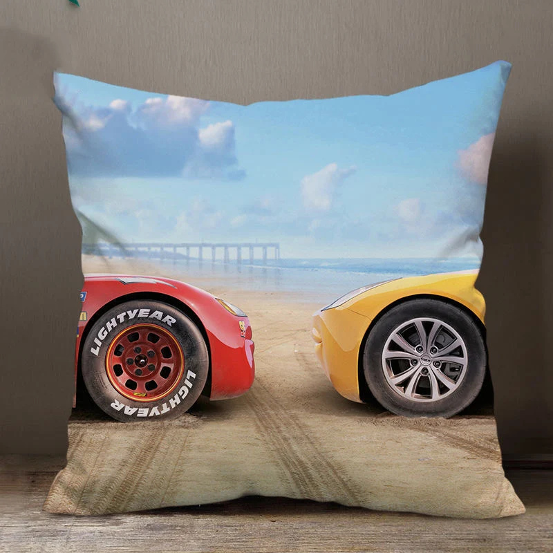 Cushion Cover Pillow Case Cover Nursing Pillow Cover Baby Pillow Cover Disney Decorative Pillowcase Cushion Cover Car Lightning McQueen Sofia Princess Pillow Case Cartoon Gift 40x40cm