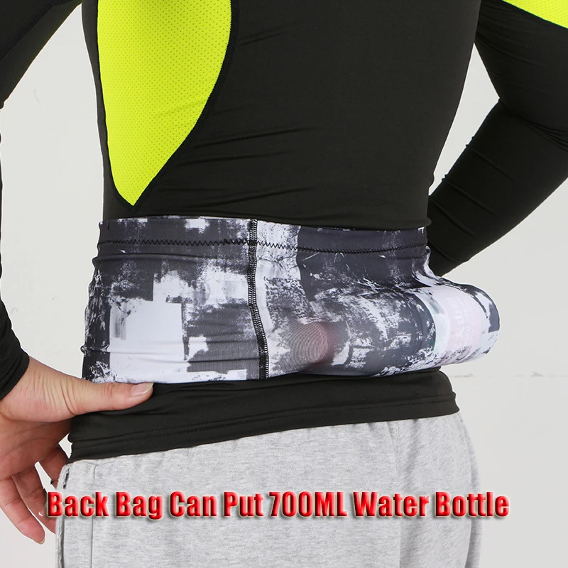 

QUESHARK Running Light Weight Fanny Pack With Kettle Bag Men Women Invisible Marathon Cycling Fitness Mobile Phone Waist Bag