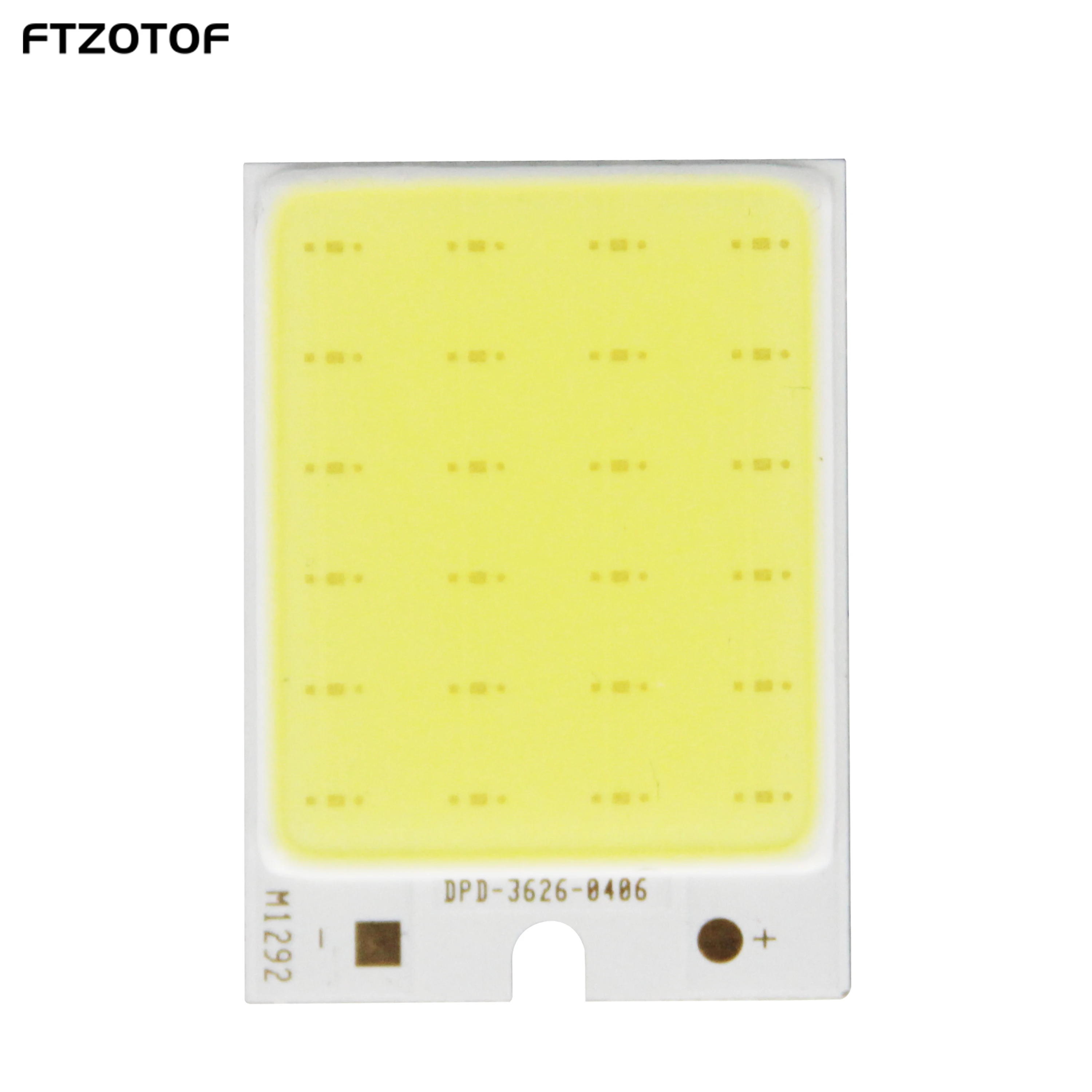 

FTZOTOF 1/5pcs/Lot LED Chip 12V DC 2W COB Onboard Board Module Cool White Lighting Source 36*26mm DIY Work Bulb Outdoor Car Lamp